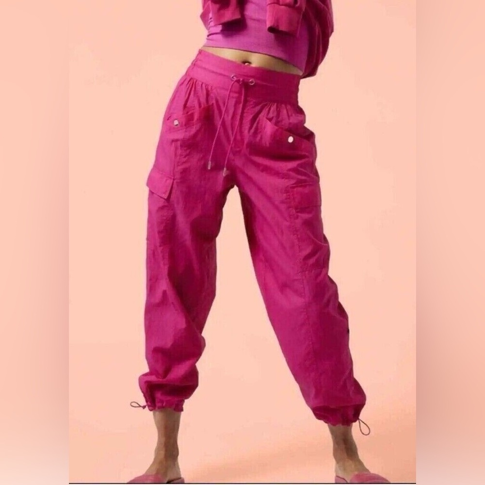 Athleta x Alicia Keys Fuchsia Utility Pants - Size 4